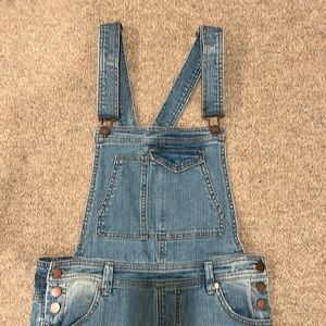 love fire ripped overalls - copper buttons